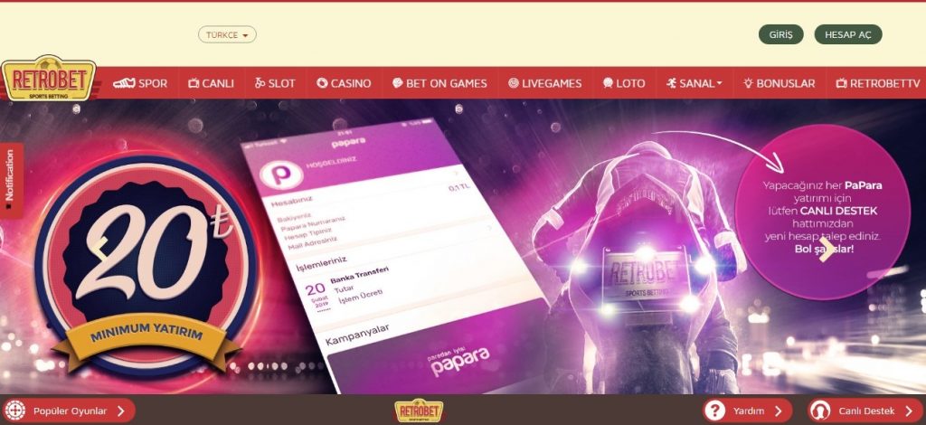 RETROBET YENI ADRESI